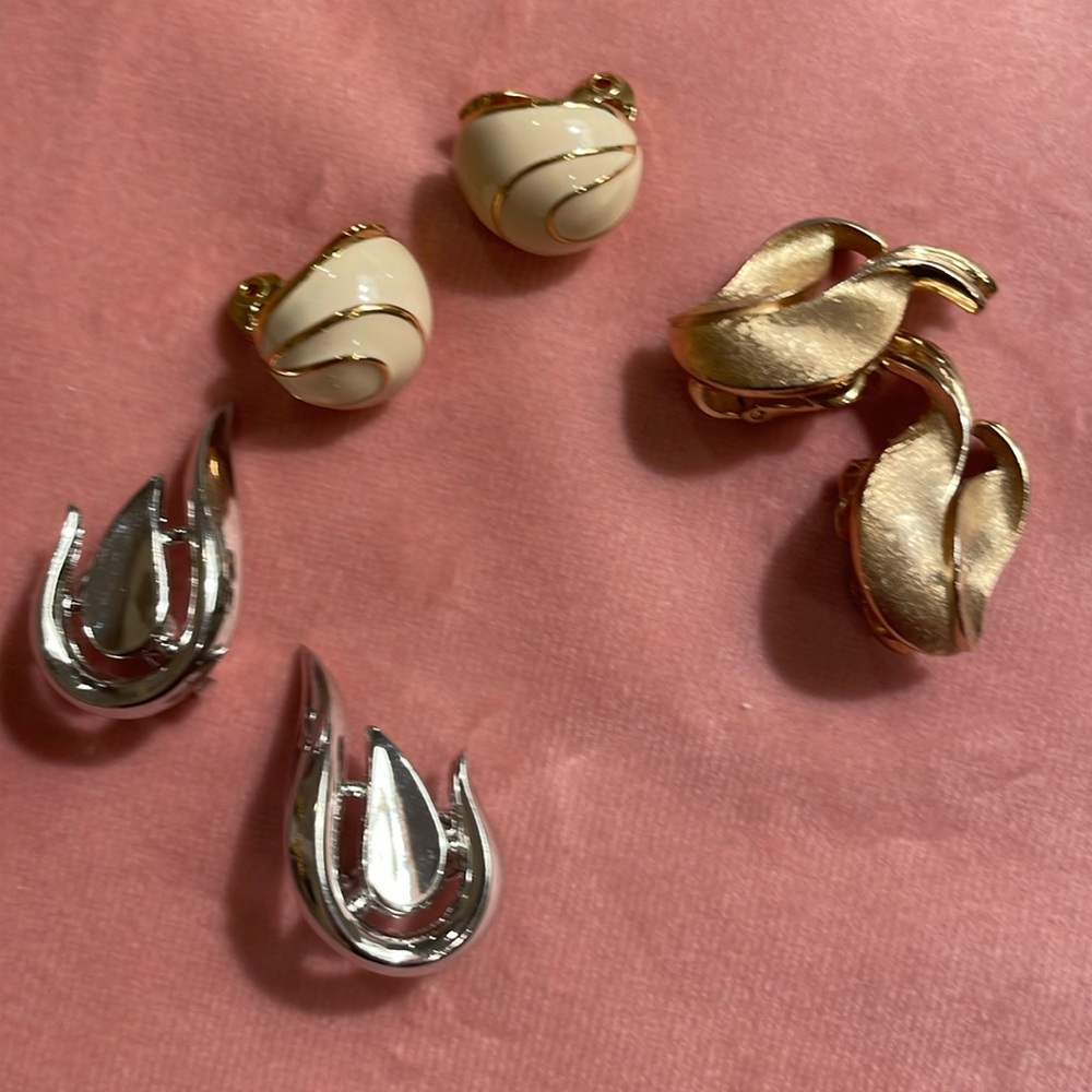 Vintage Trifari Clip On Earing Collection
